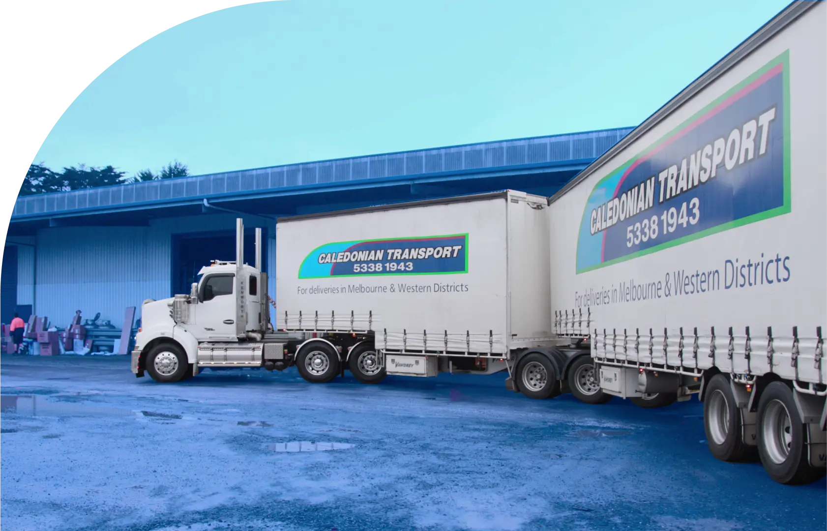 Freight Forwarding - delivery truck cargo ready for dispatch