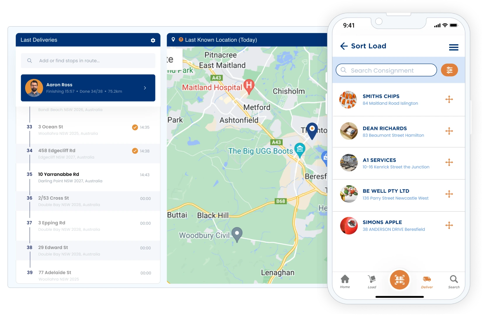 Contactless delivery software
