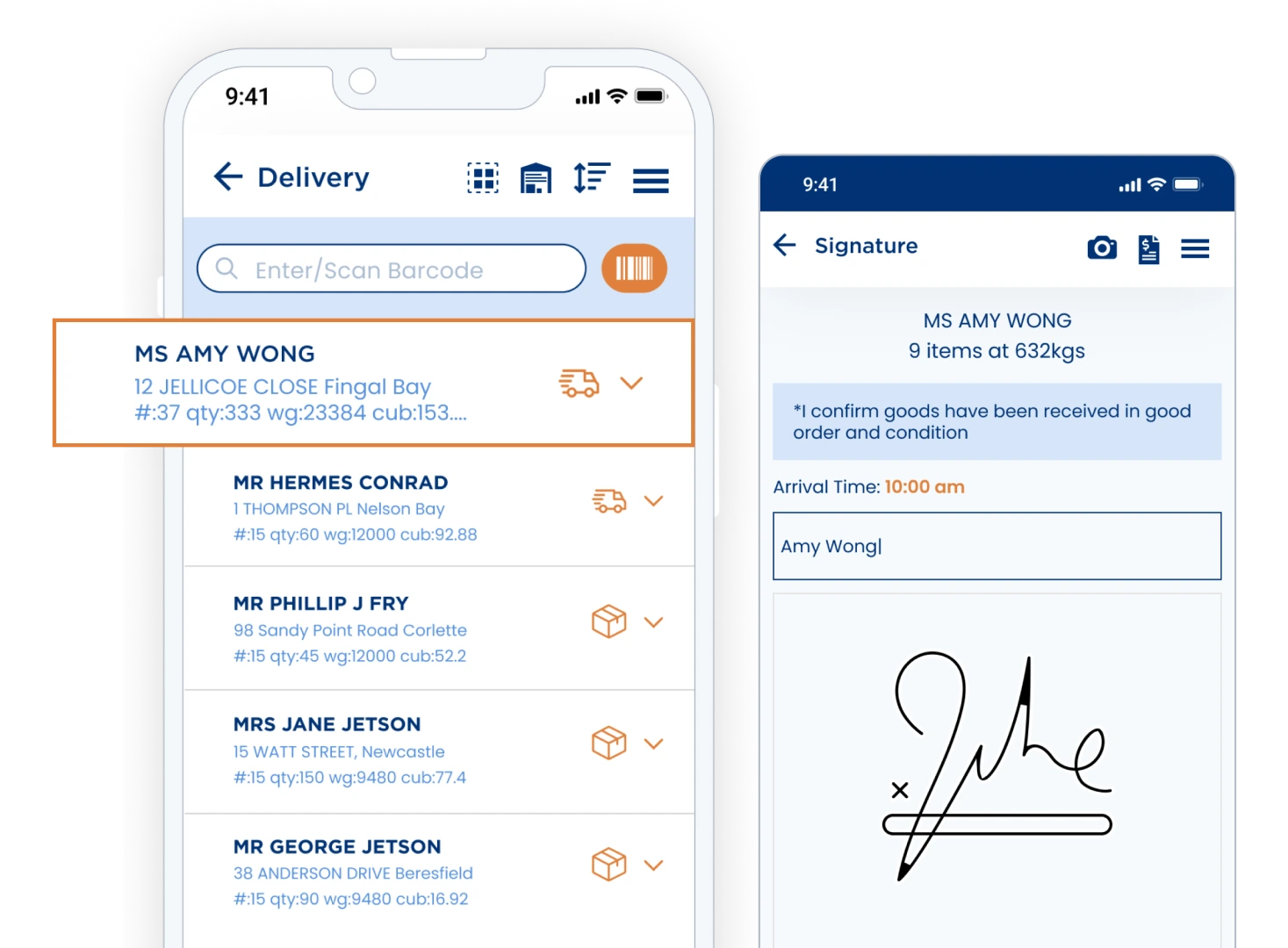 paperless delivery management