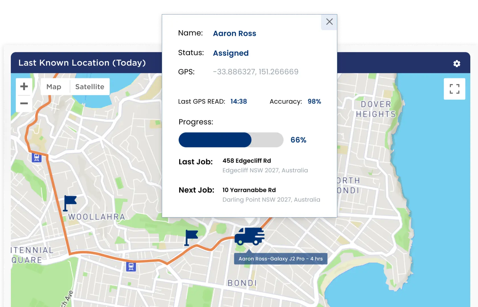 Real-time visibility software