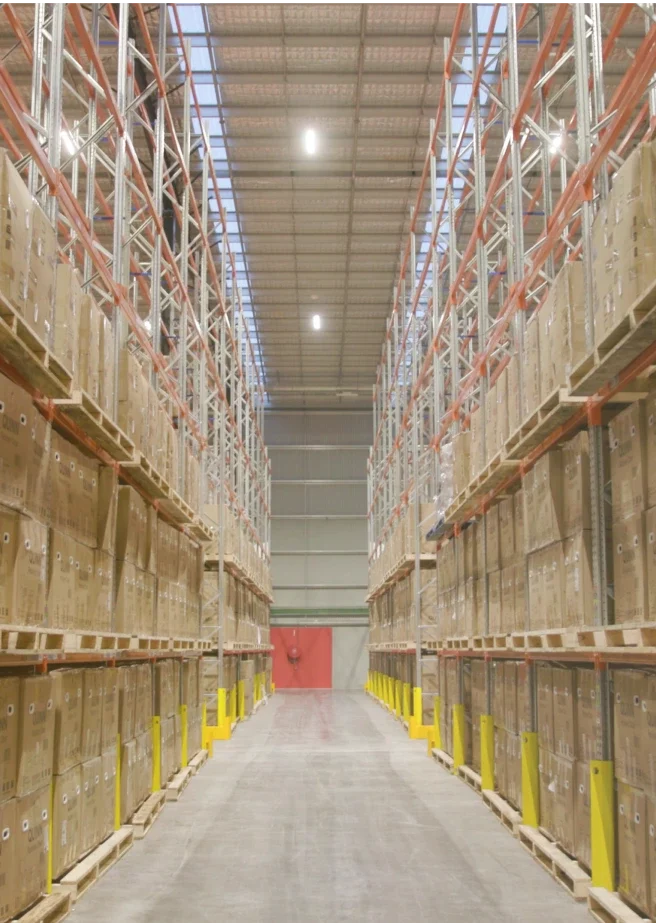 aisle of a warehouse