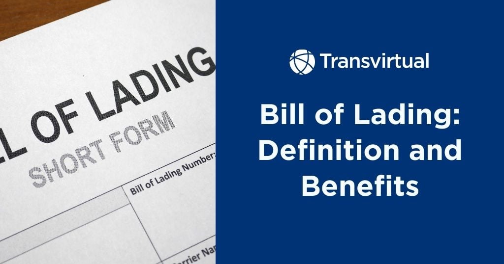 bill of lading definition