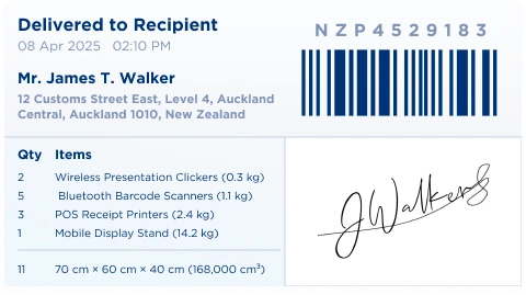 [NZ] Feature Block - Electronic Proof of Delivery