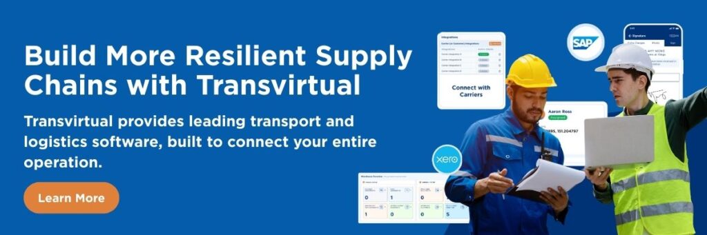 Transvirtual cloud-based logistics software