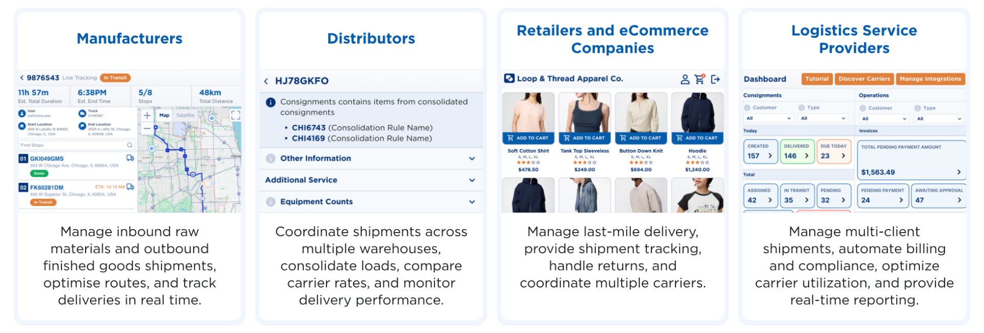 Transportation Management System users