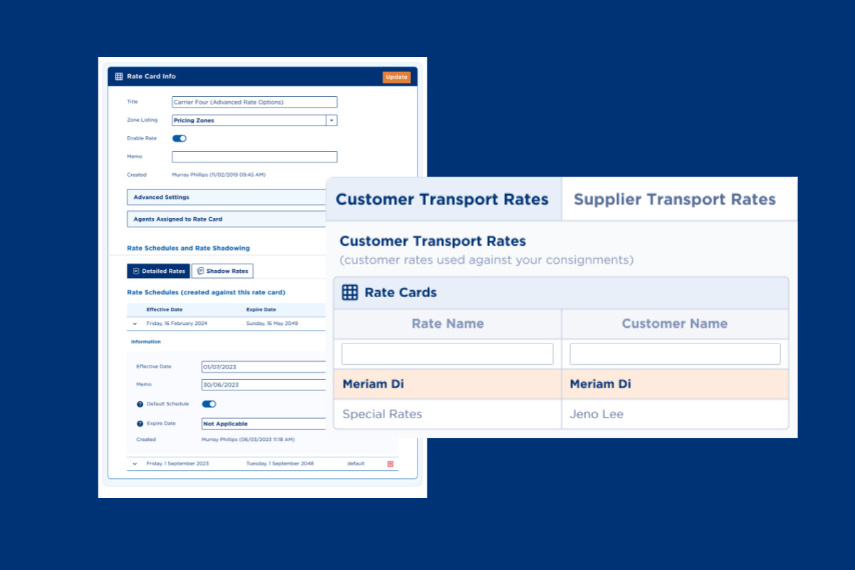 rate card