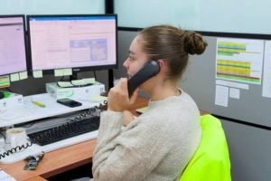 admin taking calls for dispatching - driver and customer support