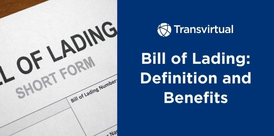 bill of lading definition