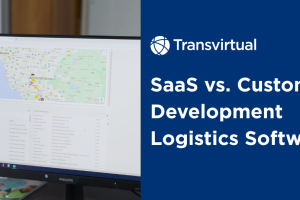 saas vs. custom development logistics software